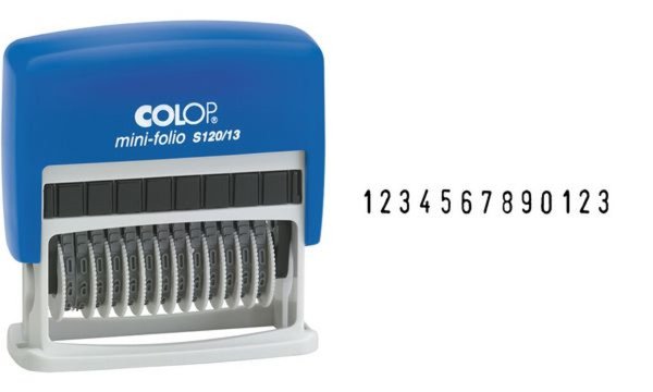 COLOP Ziffernstempel Mini Dater S12 0/13, 13-stellig (62518083)