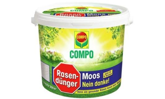 COMPO Rasendünger Moos - Nein danke !, 7,5 kg für 300 qm (60010081)