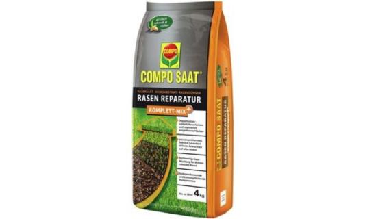 COMPO SAAT Rasen-Reparatur Komplett Mix+, 4 kg für 20 qm (60010069)