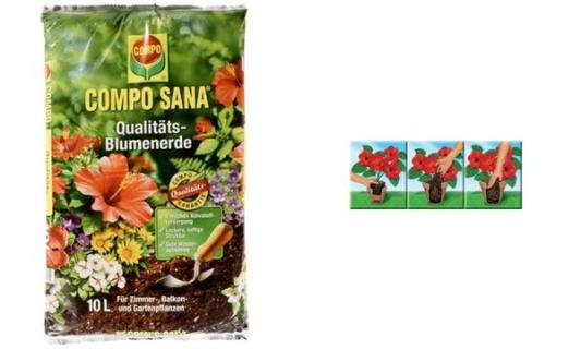 COMPO SANA Qualitäts-Blumenerde, 20 Liter (60010108)