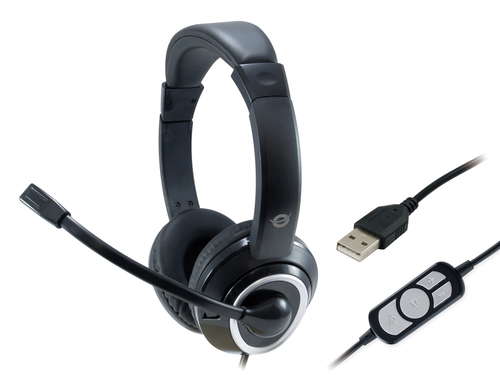 Image CONCEPTRONIC_Headset_USB_2m_KabelMikroFernb_img3_4120923.jpg Image