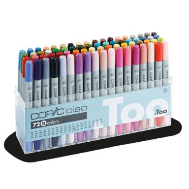 COPIC Hobbymarker ciao, 72er Set B Tinte auf Alkoholbasis, schnell trocknend, u