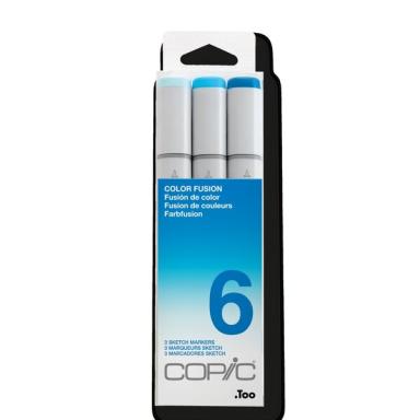 COPIC Marker sketch, 3er Set "Color 15,20cm (6") Tinte auf Alkoholbasis, schnel