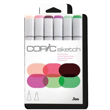 Image COPIC_Marker_sketch_6er_Set_Floral_Favorite_img1_3980104.jpg Image
