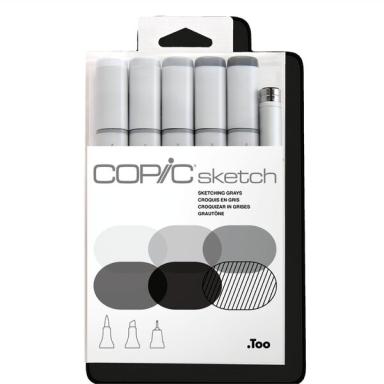 Image COPIC_Marker_sketch_6er_Set_Sketching_Grays_img4_3980111.jpg Image