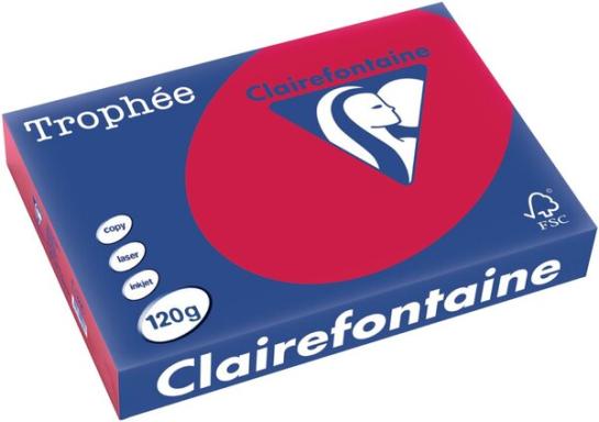 Clairalfa Universal-Papier Trophée, A4, 120 g/qm, kirschrot