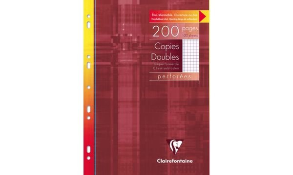 Clairefontaine Kanzleipapier, DIN A 4, kariert mit Rand (87000328)