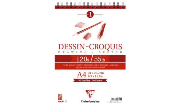 Clairefontaine Skizzenblock Zeichn en - Skizze, DIN A5 (87000461)