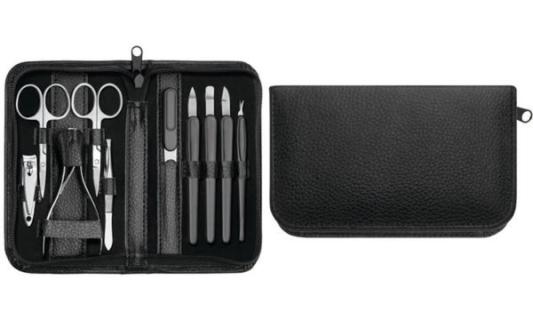 Clauss Manikür-Set, im Lederetui, 1 0-teilig, schwarz (62350069)