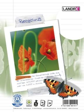 Collegeblock "RC", A4 , 80 Blatt, liniert, 70 g/qm, 4fach gelocht,