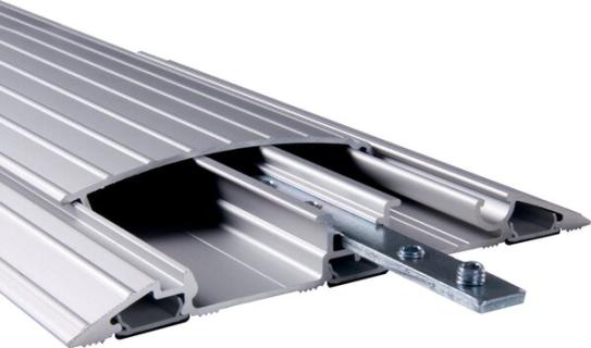 Addit Kabelschutz 60 cm gerade silber Maße: 145 x 600 x 20 mm