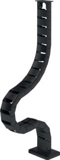 Addit Kabelführung 130cm, schwarz für Sitz-/Steh Schreibtischhöhen
