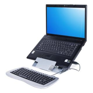 Notebookerhöhung Addit 388 silber für Notebooks bis 15", verstellbar