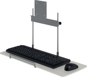 Viewmate Tastatur- & Mausablage silber Höheneinstellungsbereich von 230 mm
