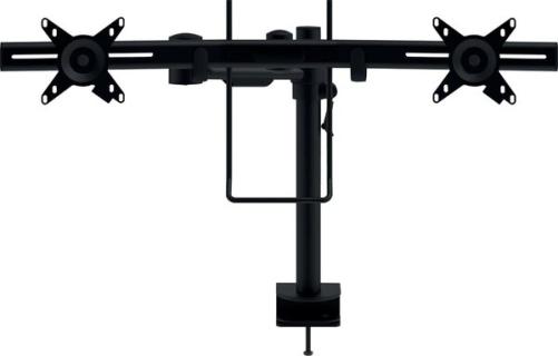 Viewmate Doppel-Monitorarm schwarz Höhenverstellung mit Klemmhebel