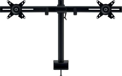 Viewmate Doppel-Monitorarm schwarz Höhenverstellung mit Klemmhebel