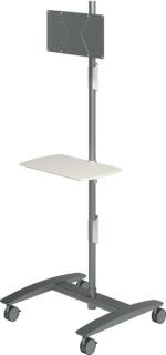 Viewmate Workstation silber AV Trolley für 1 Monitor oder Flatscreen