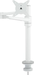 Viewlite Monitorarm für Schreibtische weiß, Höhenvefrstellung mit Gewinde-