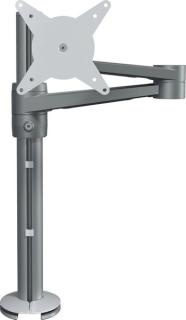 Viewlite Monitorarm für Schreibtische silber, Höhenvefrstellung mit Gewinde-