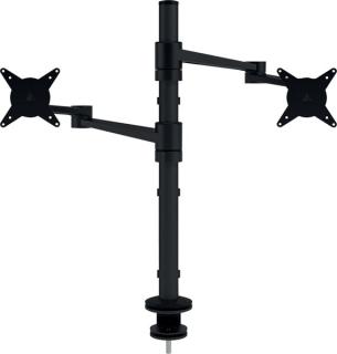 Viewlite Dual-Monitorarm schwarz für für Schreibtische, Höhenverstellung