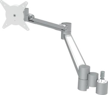 Viewlite Dual-Monitorarm Upgrade Kit silber, Doppel-Aufnahmedorn-Adapter