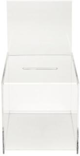 Vorschlag/Spende-Box mit Infoschild für A4 Maße: 215 x 213 x 388 mm