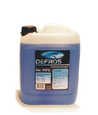 DEFROS Scheibenreiniger bis -60°C |  5 Liter Frostschutz-Scheibenwaschzusatz, NEU auf Ethanol-Basis