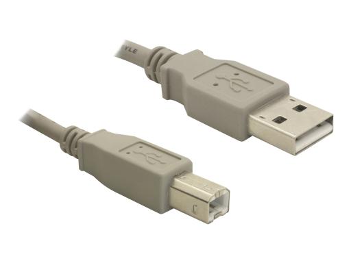 DELOCK Kabel USB 2.0 upstream 3,0m A-B St/St