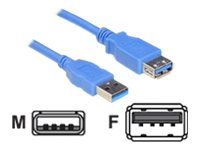 DELOCK Kabel USB 3.0 Verlaengerung A/A 5m St/Bu