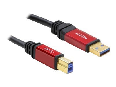 DELOCK Kabel USB 3.0 rot A-B St/St 2.0m