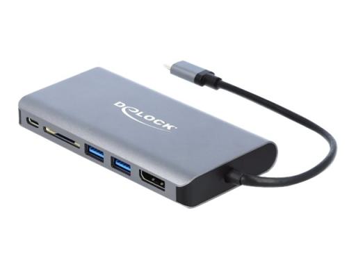 DELOCK USB Type-C Dockingstation 4K - HDMI / DP / USB 3.0 / SD / LAN / PD 3.0