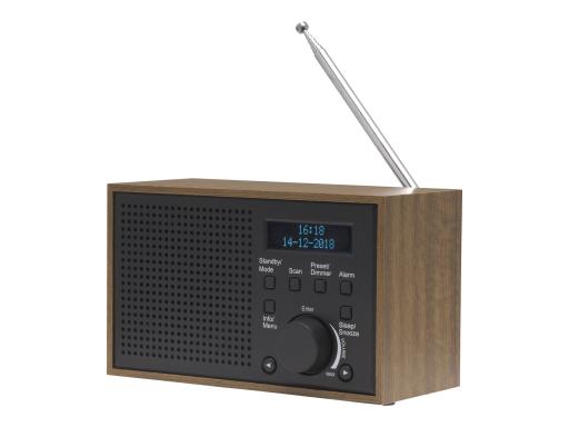 DENVER DAB-46 DAB+ Tischradio UKW Grau