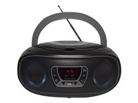 DENVER TCL-212BT UKW CD-Radio AUX, CD, USB, Bluetooth® Stimmungslicht Grau