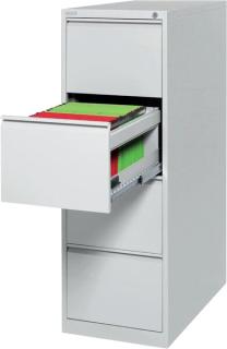 Hängeregistraturschrank 1320x460x620, einbahnig, DIN A4, lichtgrau,