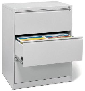 Hängeregistraturschrank 1020x840x620, doppelbahnig, DIN A4, lichtgrau,