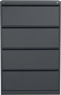 Hängeregistraturschrank 1320x840x620, doppelbahnig, DIN A4, schwarz,