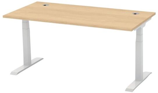 Schreibtisch FLEX MODUL 1600 mm höhenverstellbar, Dekor Buche