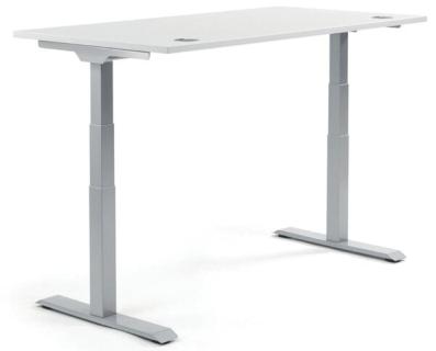 Tisch FLEX MODUL, 2000x800x605, weiß, (H x B x T) 605-1255 x 800 x 2000 mm,