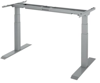 Tischgestell FLEX MODUL, alusilber, elektrisch höhenverstellbares Gestell,
