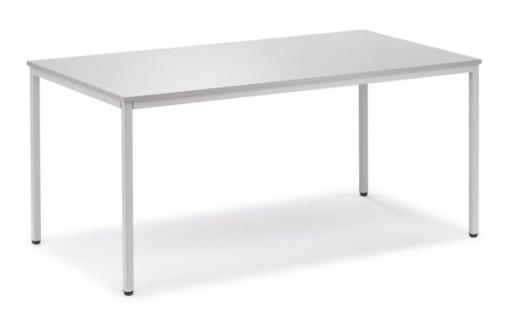 Mehrzwecktisch 1400 mm x 800 mm Höhe 720 mm, lichtgrau / lichtgrau