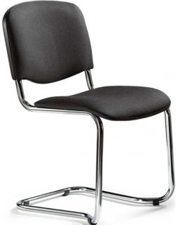 Polsterschwinger mit Chromgestell bequem gepolstertete Sitz- und