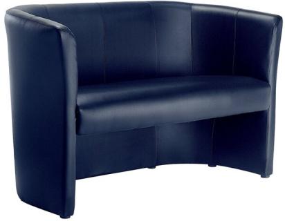 Clubsofa Kunstleder dunkelblau Elegant, bequem und einladend