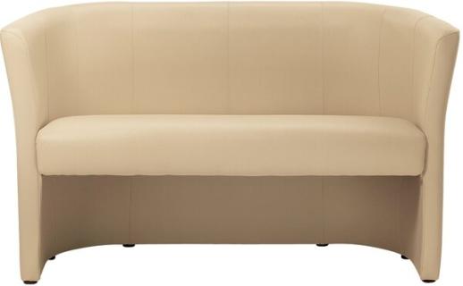 Clubsofa Kunstleder beige Elegant, bequem und einladend