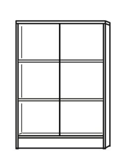 Regal buche inklusive 2 Holz-Fachböden