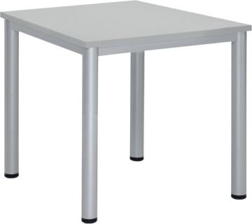 Besprechungstisch BASE-MODUL Q, Platte,nstärke 25mm, Platte,lichtgrau,
