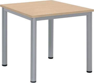 Besprechungstisch BASE-MODUL Q, Platte,nstärke 25 mm, Platte, ahorn,