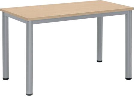 Besprechungstisch BASE-MODUL Q, Platte,nstärke 25 mm, Platte, ahorn,