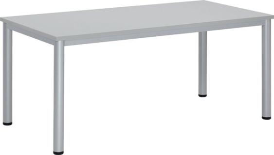 Besprechungstisch BASE-MODUL Q, Platte,nstärke 25 mm, Platte,lichtgrau
