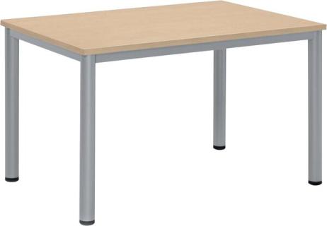 Besprechungstisch BASE-MODUL Q, Platte,nstärke 25 mm, Platte, ahorn,