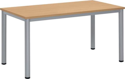 Besprechungstisch BASE-MODUL Q, Platte,nstärke 25 mm, Platte, buche,